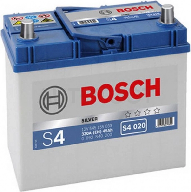 Аккумулятор BOSCH 45Ah 330A обратная полярность(-+)