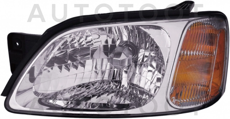 Фара левая (USA, одноламповая, с желтым указателем поворота) -  для SUBARU LEGACY