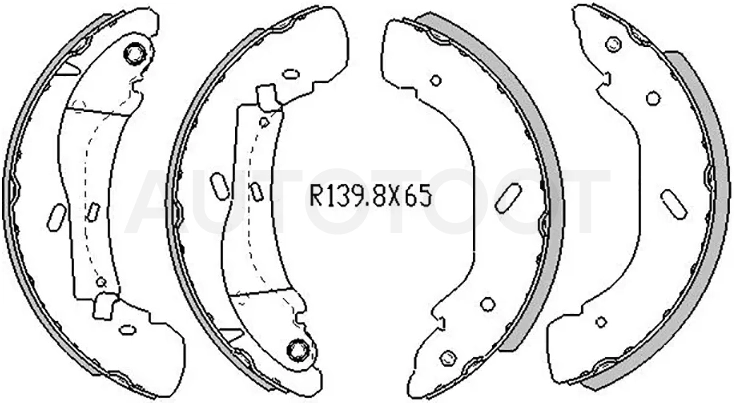Колодки тормозные барабанные Ford Focus 04-08 / Transit 06-14 - Артикул ST4525732 - Производитель Sat - Фото, Отзывы, Цены