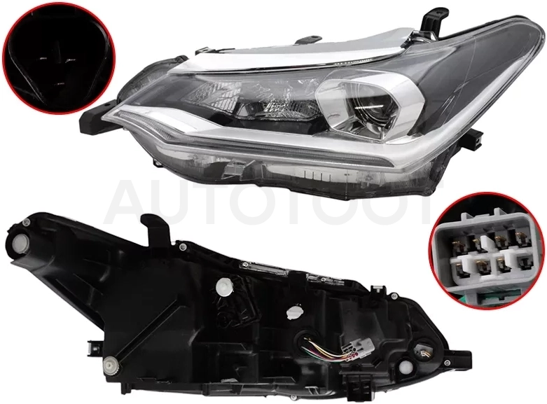 Фара Toyota Corolla Fielder (E160) 15- / Corolla Axio (E160) 15- (Слева/ LED/ ДХО/ Комплектация WxB)
