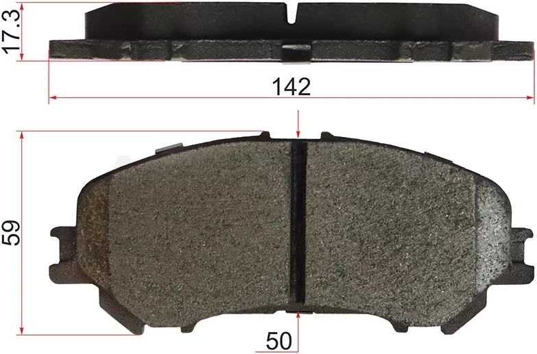 Колодки тормозные (Спереди) Nissan Qashqai 13-22 / X-Trail 13-22 / Rogue 14-17 / Renault Espace 15-19 / Kadjar 15-22 / Megane 16-20