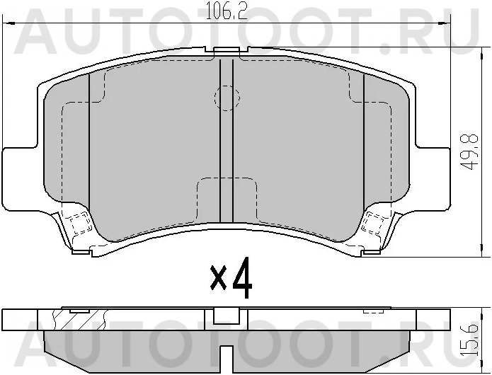 Колодки тормозные передние -  для CHERY QQ