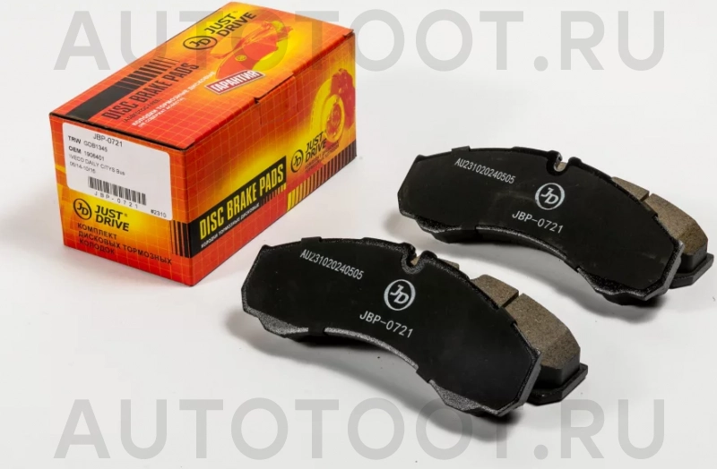 Колодки тормозные дисковые передние GDB1345 - Артикул JBP0721 - Производитель Just Drive - Фото, Отзывы, Цены