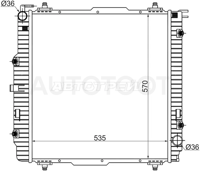Радиатор Mercedes-Benz G-Class 89-18 - Артикул MB0005G - Производитель Sat - Фото, Отзывы, Цены