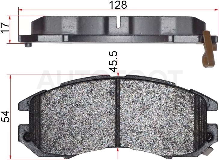 Колодки тормозные (Спереди) Subaru Impreza 92-07 / Legacy 89-03 / Outback 98-03