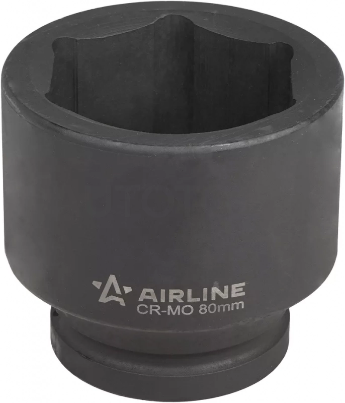 Головка ударная торцевая 1-1/2"DR шестигранная 80мм, L=100мм - Артикул ATAS710 - Производитель Airline - Фото, Отзывы, Цены