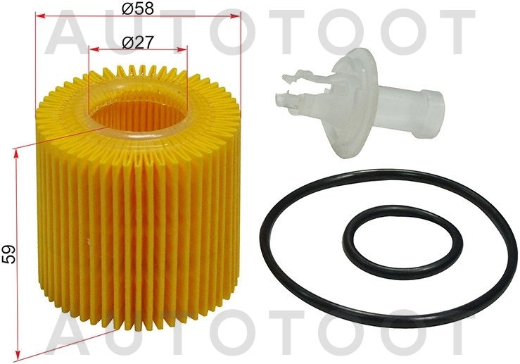 Фильтр масляный (картридж) 1-3ZR/5ZR -ST0415237010 Sat для TOYOTA ALLION, TOYOTA AURIS, TOYOTA AVENSIS, TOYOTA COROLLA, TOYOTA PRIUS, TOYOTA RAV4, TOYOTA COROLLA AXIO, TOYOTA COROLLA FIELDER, TOYOTA P