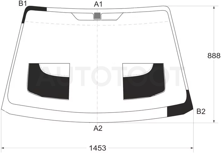 Стекло лобовое Kia Spectra 00-11 / Sephia 98-04 - Артикул 4409AGNBL6Z - Производитель FUYAO - Фото, Отзывы, Цены