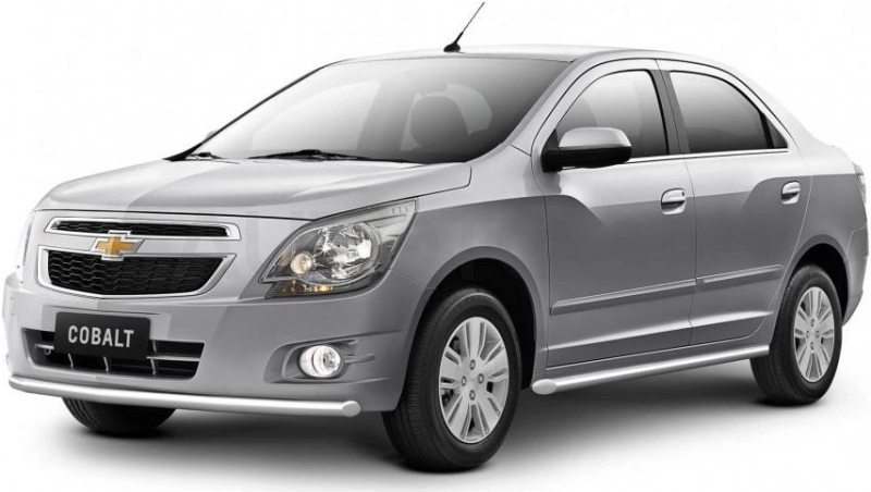 CHEVROLET Cobalt 2019- Защита порогов Ø38мм (НПС) - Артикул CHC220301 - Производитель PT Group - Фото, Отзывы, Цены