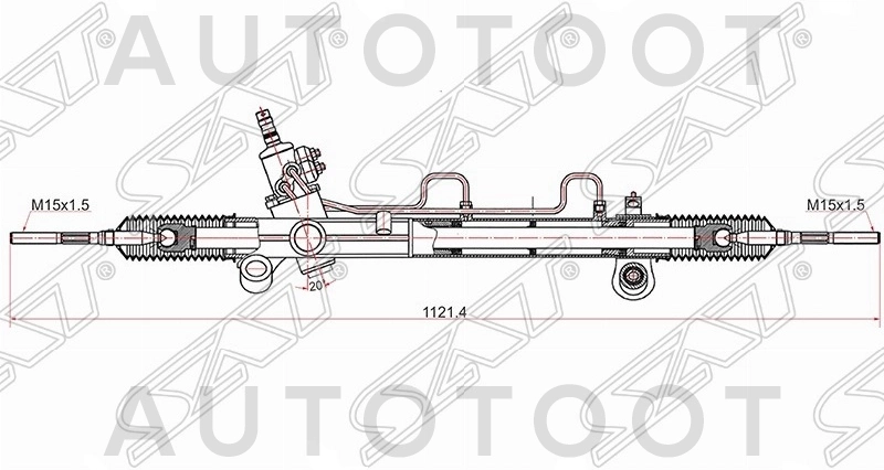 Рейка рулевая (левый руль) -  для TOYOTA CAMRY, LEXUS ES300