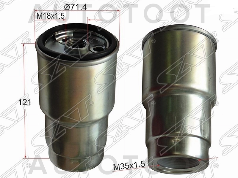 Фильтр топливный 2 / 3C / 2LTE -ST2339064450 Sat для TOYOTA CALDINA, TOYOTA GAIA, TOYOTA COROLLA FIELDER, TOYOTA IPSUM, TOYOTA AVENSIS, TOYOTA CROWN, TOYOTA RAV4, TOYOTA CRESTA, TOYOTA MARK 2, TOYOTA