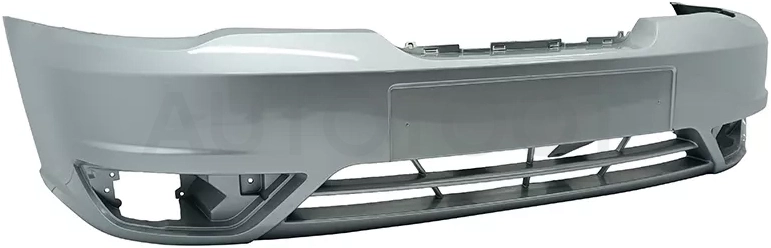 Бампер передний Daewoo Nexia 08-16 (Под ПТФ/ цвет серый - GNJ)