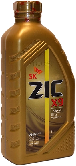 5W-40 SN 1л масло моторное ZIC X9 синтетика