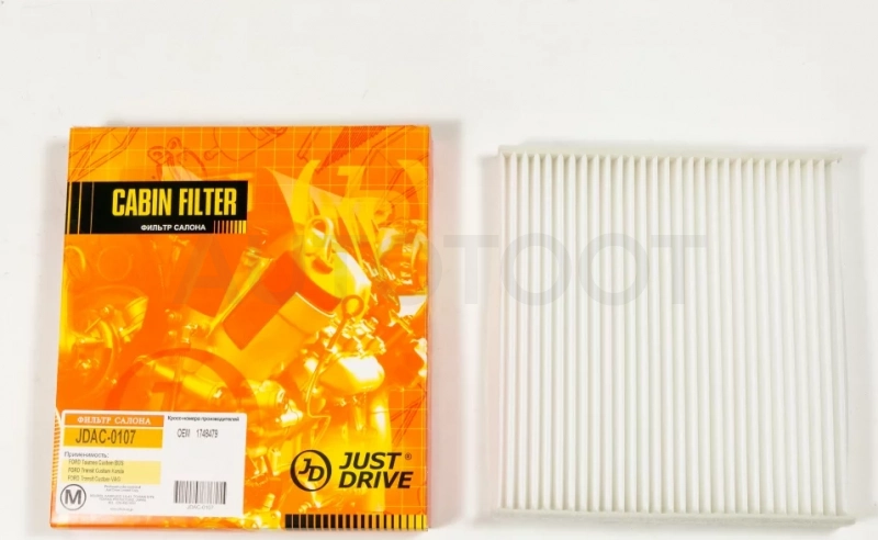 Фильтр салона - Артикул JDAC0107 - Производитель Just Drive - Фото, Отзывы, Цены