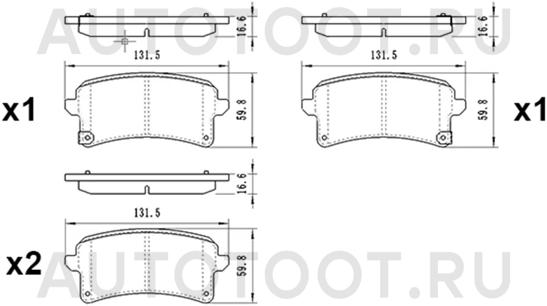 Колодки тормозные (Сзади) Haval H9 15-24 - Артикул ST280194 - Производитель Sat - Фото, Отзывы, Цены