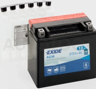 Аккумулятор EXIDE 12Ah 200A прямая полярность(+-)
