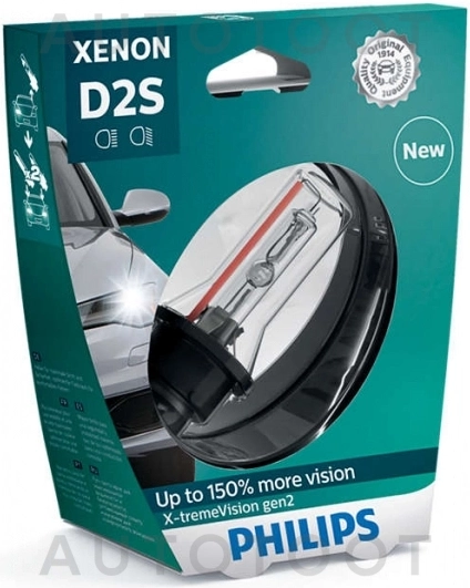 Лампа ксеноновая D2S PHILIPS X-tremeVision gen 2 4800K - Артикул 85122XV2S1 - Производитель Philips - Фото, Отзывы, Цены