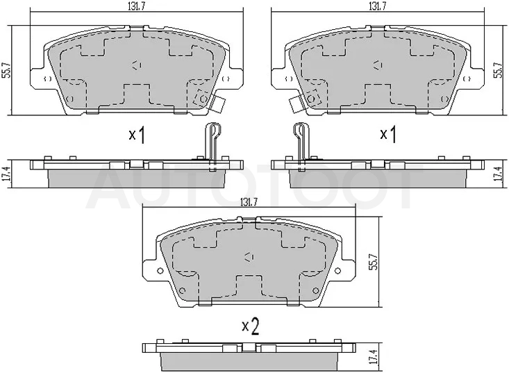 Колодки тормозные перед HONDA CIVIC FD/FA/FN/FK 05-12 -ST45022SMGE01 Sat для BYD BYD
