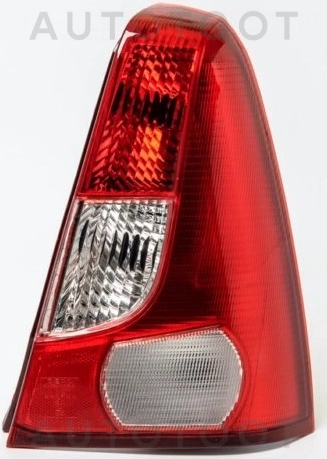 Фонарь задний правый (седан, указатель поворота белый) -5511958R3LDUE Depo для RENAULT LOGAN
