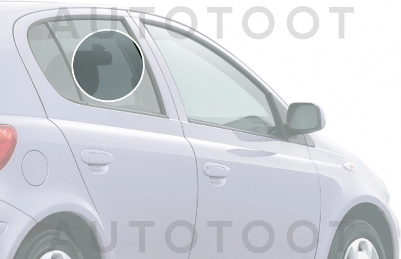 Стекло заднее правое опускное -  для TOYOTA VITZ, TOYOTA YARIS