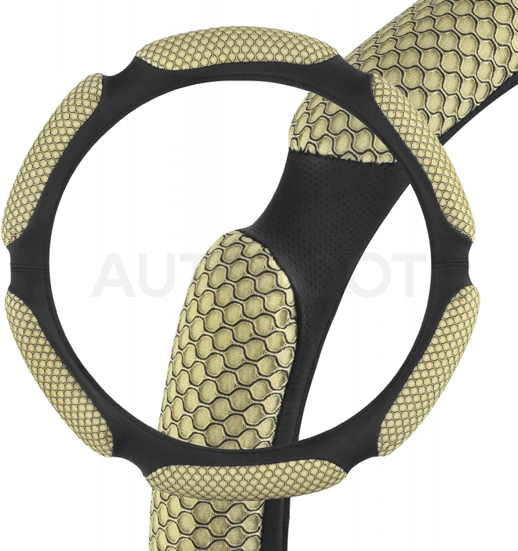 Оплетка SKYWAY Sponge snood 6 подушечек M Бежевая экокожа