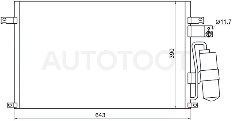 Радиатор кондиционера Chevrolet Epica 06-13