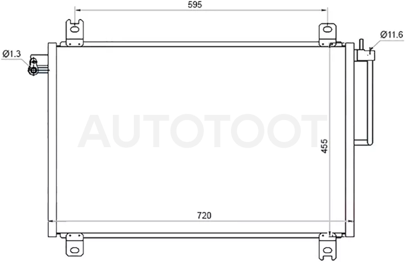 Радиатор кондиционера Chevrolet TrailBlazer 01-10 / GMC Envoy 02-08