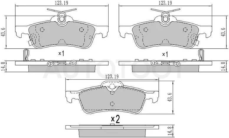 Колодки тормозные (Сзади) Toyota Vitz 05-20 / Yaris 05-20 - Артикул ST044660D010 - Производитель Sat - Фото, Отзывы, Цены