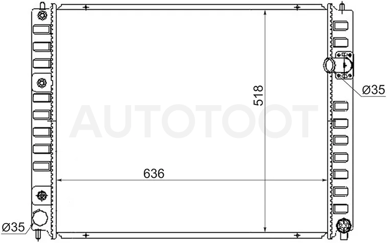 Радиатор охлаждения -  для INFINITI FX35/45