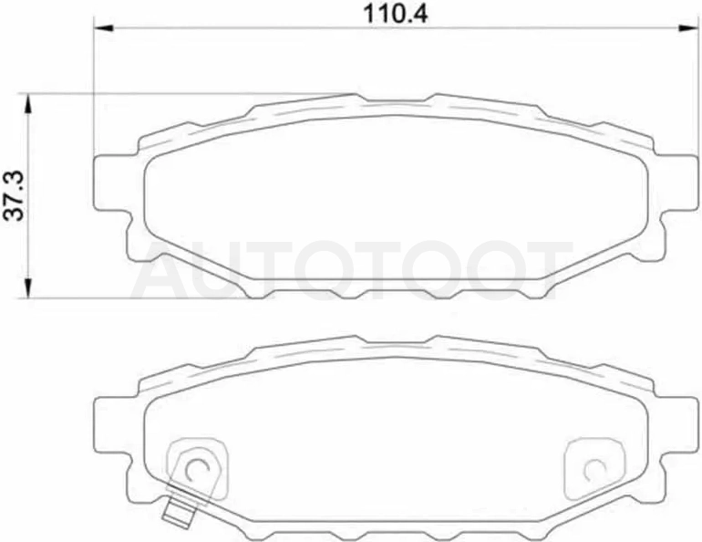 Колодки тормозные (Сзади) Subaru Forester 07-21 / Impreza 07-16