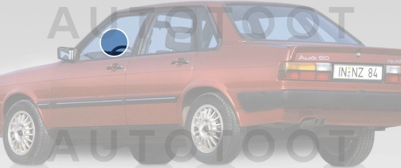 Стекло переднее левое опускное -  для AUDI 80