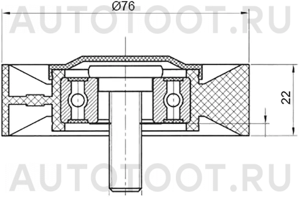 Ролик приводного ремня обводной HYUNDAI TERRACAN 2,9D - Артикул ST252864X000 - Производитель Sat - Фото, Отзывы, Цены