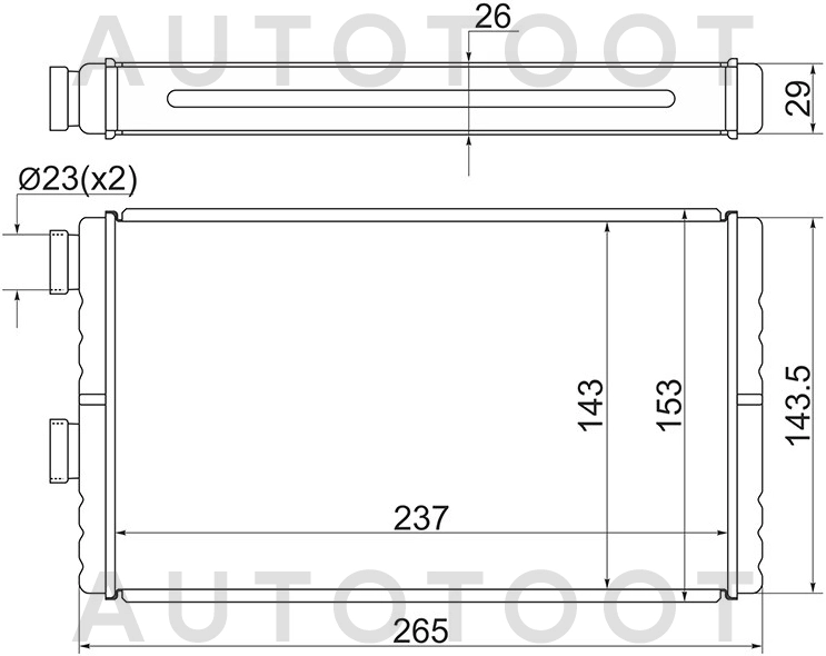 Радиатор отопителя салона -STMBW53950 Sat для MITSUBISHI ASX, MITSUBISHI LANCER, MITSUBISHI OUTLANDER, CITROEN C-CROSSER
