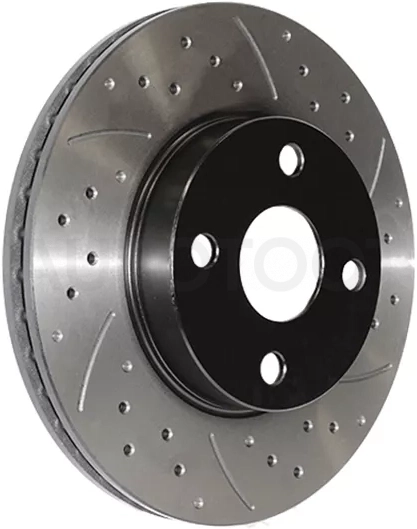 Комплект дисков тормозных передний перфорированные TOYOTA Corolla NZE12# 00-06, Carib AE95 94