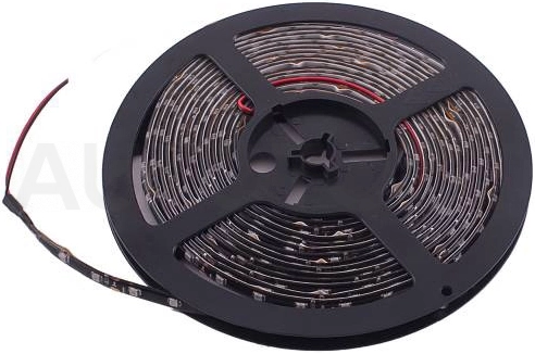 500см Лента светодиодная 12V 500см 300 SMD диодов 3528 SKYWAY Синяя (катушка) черная основа