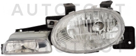 фара левая+правая (комплект, тюнинг, хрусталь, + указатель поворота) -  для DODGE NEON