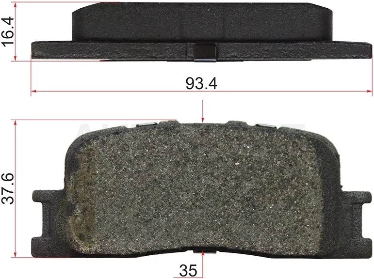Колодки тормозные (Сзади) Toyota Camry (XV30) 01-06 / Wish 03-17 / Chery Fora A21 06-10 / Lexus ES 01-03 / Toyota Camry 01-06 / Camry UAE/USA 01-06 / Kluger V 00-07 / Solara 06-09