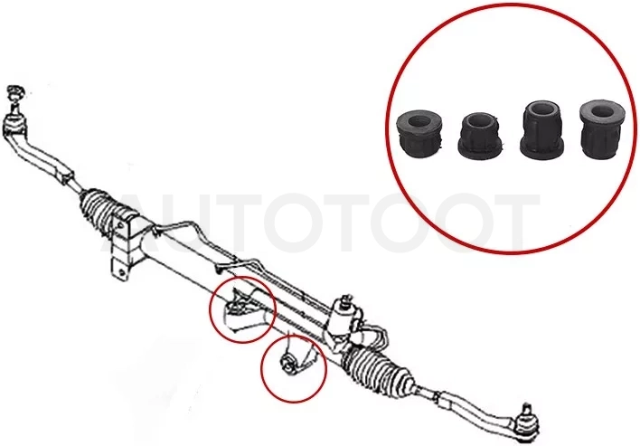 Сайлентблок рулевой рейки SsangYong Actyon 05-10 / Actyon Sports 06-12 - Артикул ST4650009005B - Производитель Sat - Фото, Отзывы, Цены