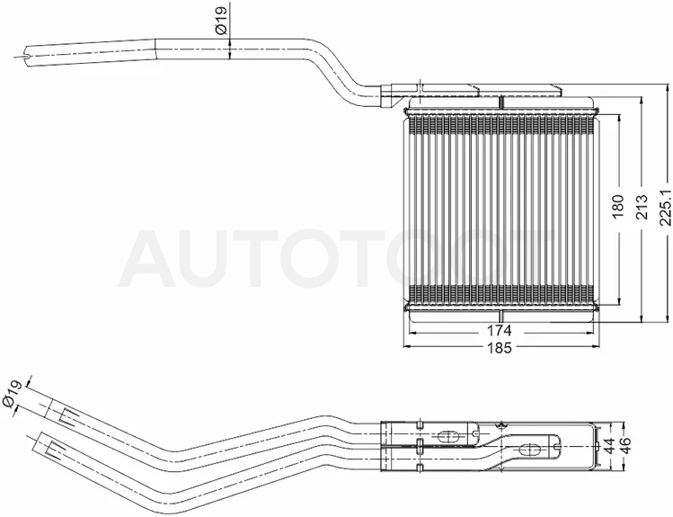 Радиатор отопителя салона Mazda 3 03-09 / Axela 03-09