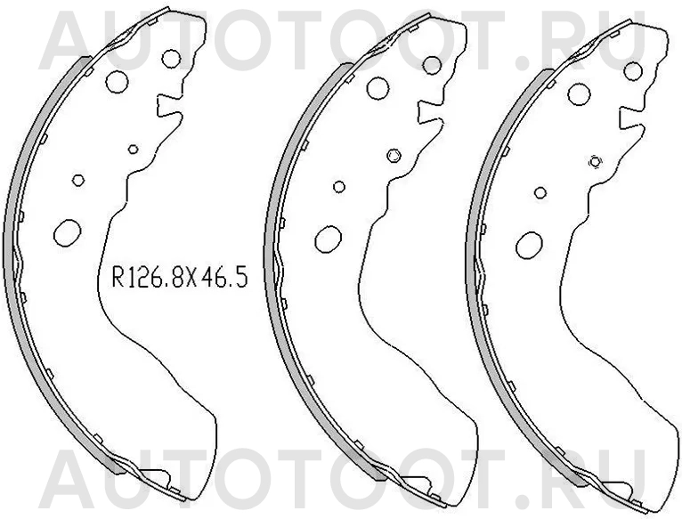 Колодки тормозные задние -ST5320077810 Sat для SUZUKI VITARA