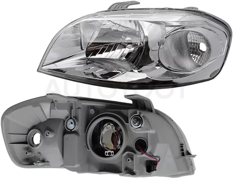 Фара Chevrolet Aveo 05-11 / Daewoo Gentra 05-11 (Слева/ Ручная регулировка/ 4D SED)