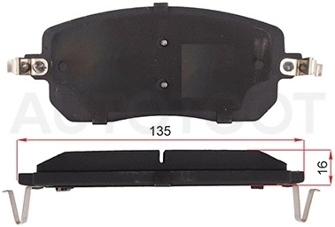 Колодки тормозные передние 2WD -ST280135 Sat для HAVAL Jolion