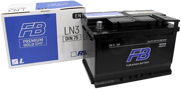 Аккумулятор FURUKAWA BATTERY 75Ah 680A обратная полярность(-+)