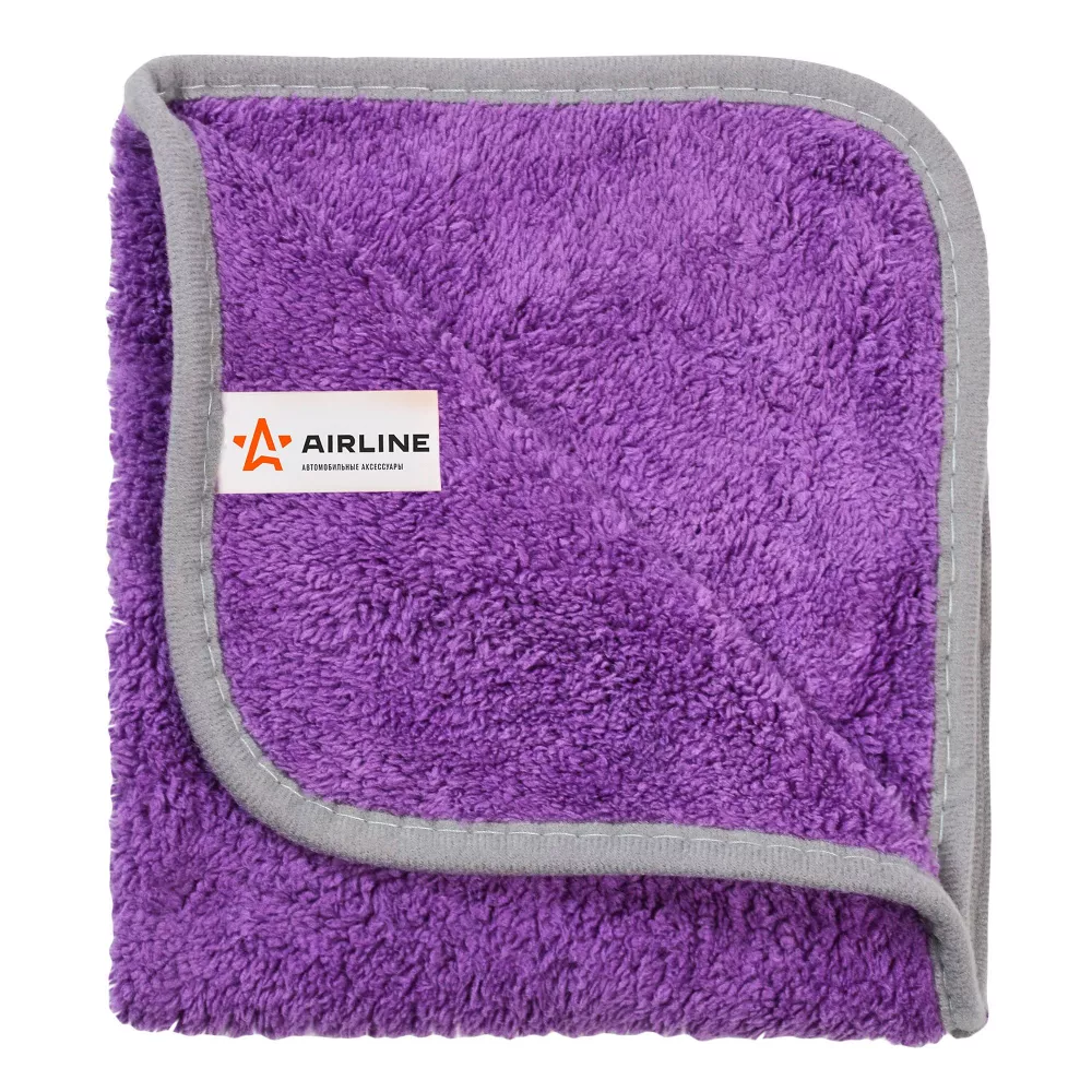 Салфетка из микрофибры длинный ворс фиолетовая (40*60 см) - Артикул ABDN010 - Производитель Airline - Фото, Отзывы, Цены 