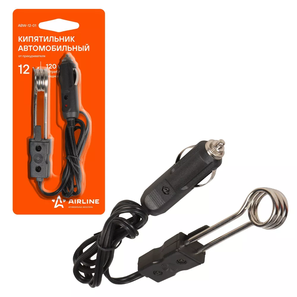 Кипятильник автомобильный от прикуривателя 12В - Артикул ABW1201 - Производитель Airline - Фото, Отзывы, Цены 