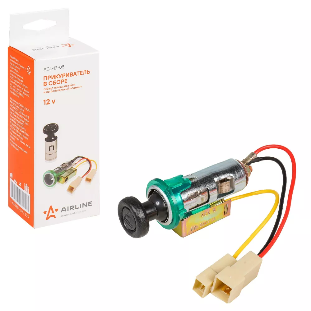 Прикуриватель для Лада 2108-099,ОКА,2141,Газель,Таврия в сборе - Артикул ACL1205 - Производитель Airline - Фото, Отзывы, Цены 
