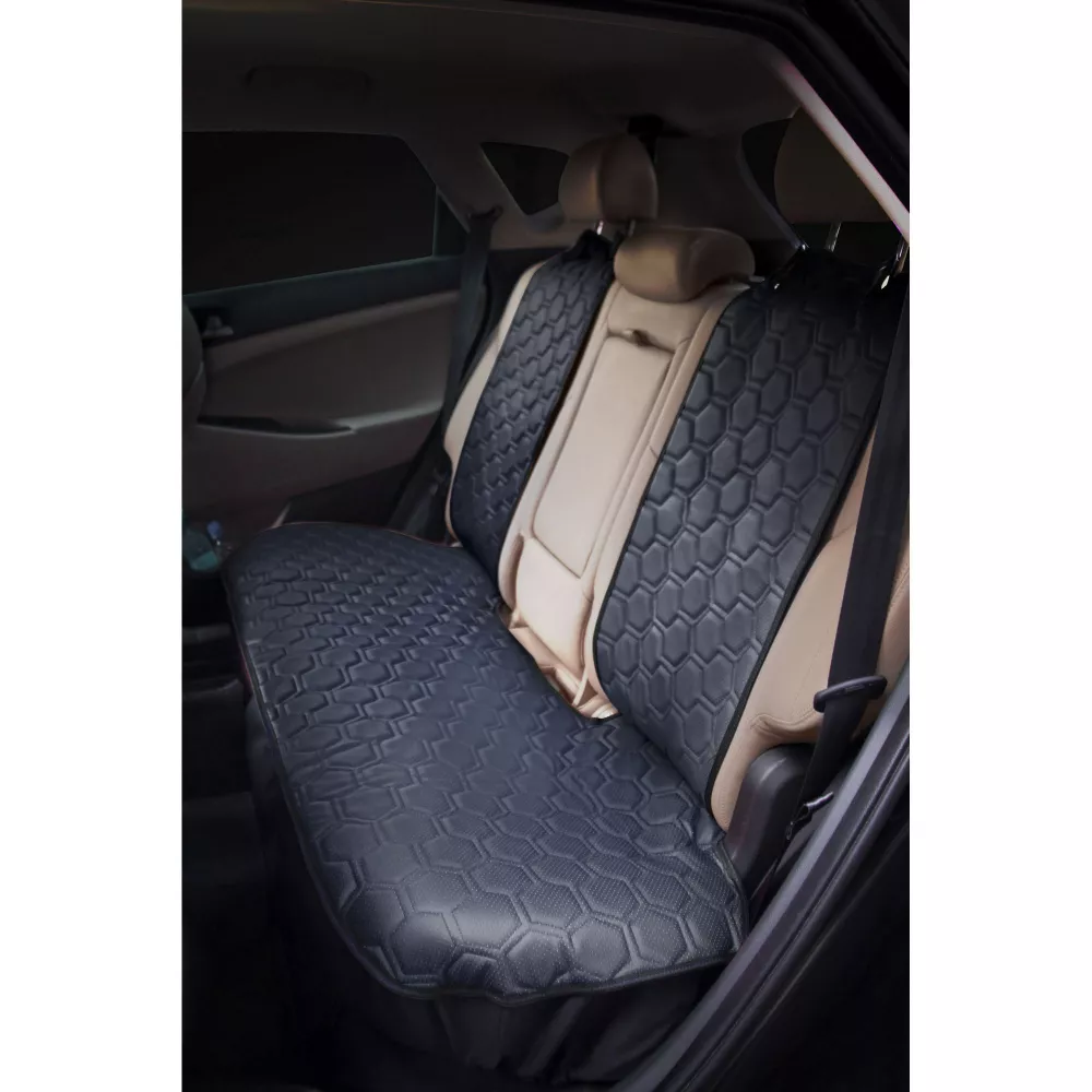 Накидка "Алькантара", задняя (3 предмета), экокожа с перфорацией, черная - Артикул ACSSB01 - Производитель Airline - Фото, Отзывы, Цены 