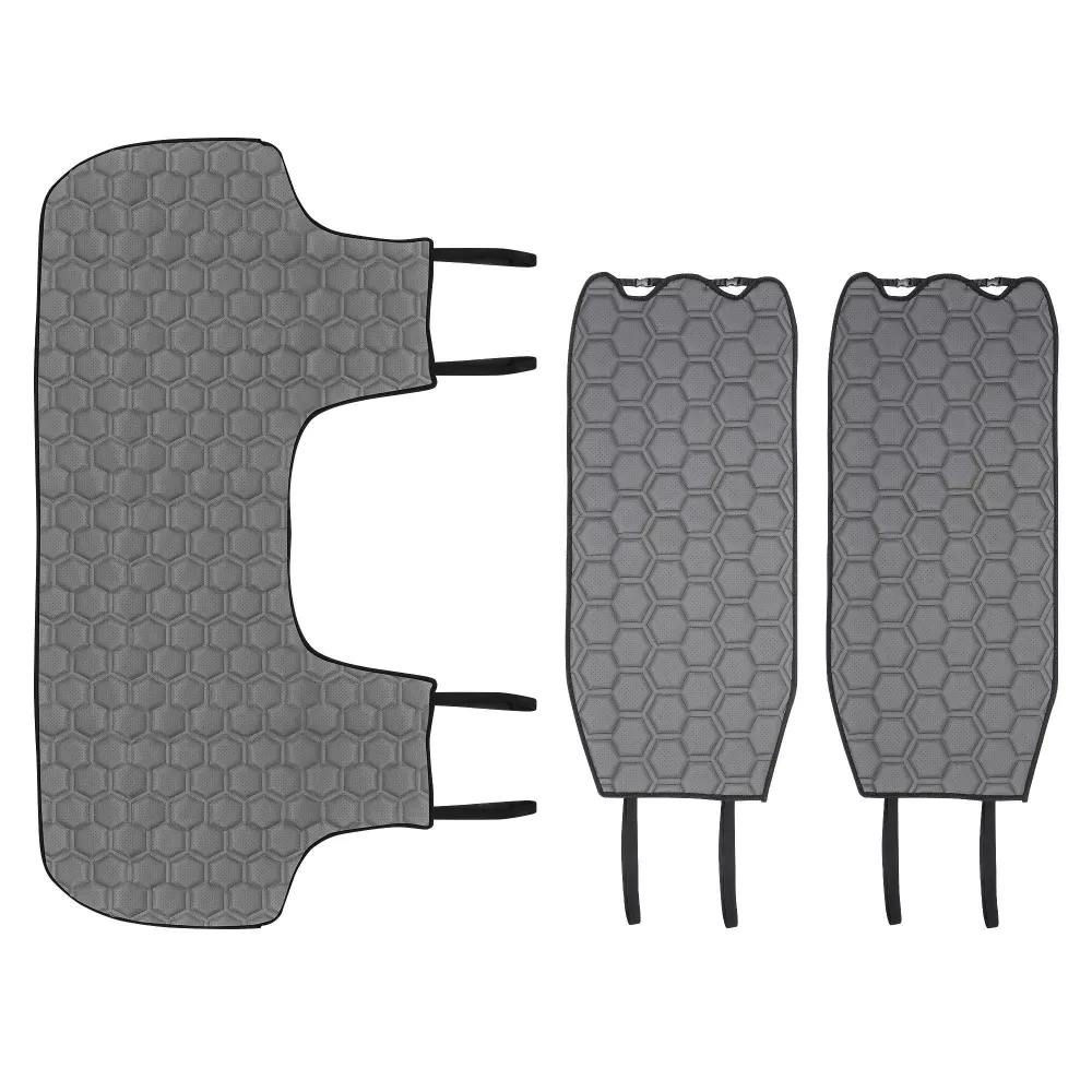 Накидка "Алькантара", задняя (3 предмета), экокожа с перфорацией, серая - Артикул ACSSB02 - Производитель Airline - Фото, Отзывы, Цены 