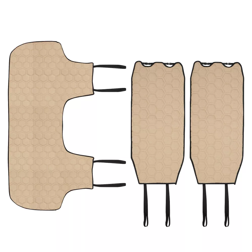 Накидка "Алькантара", задняя (3 предмета), экокожа с перфорацией, бежевая - Артикул ACSSB03 - Производитель Airline - Фото, Отзывы, Цены 