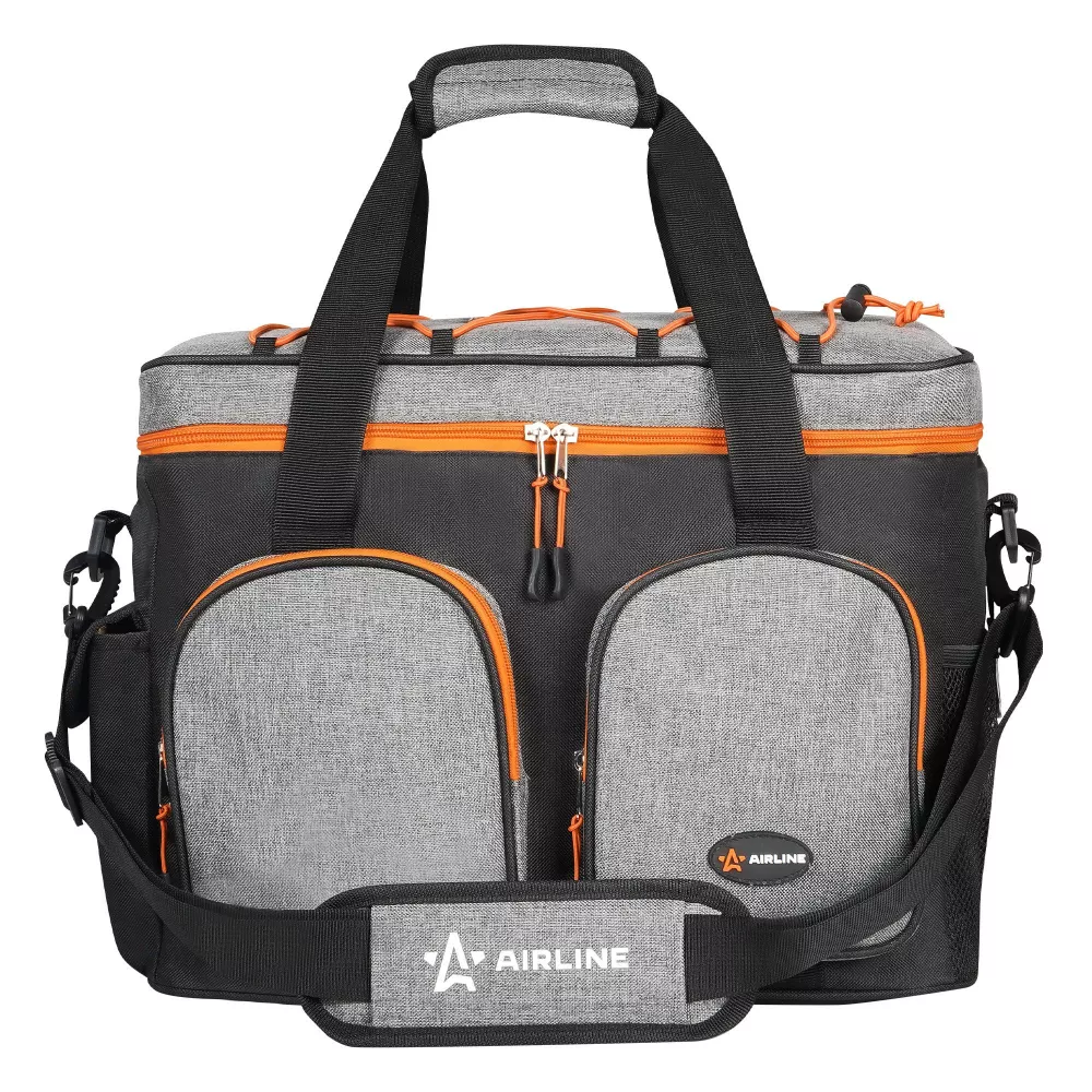 Сумка-холодильник (термосумка) PRO, 27л, 40*31*22см, водонепр., чер./сер.() - Артикул ADCB003 - Производитель Airline - Фото, Отзывы, Цены 